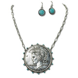 Western Liberty Coin Pendant Necklace