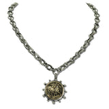 Western Horse Coin Pendant Necklace