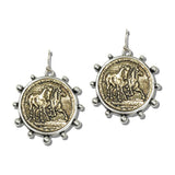 Western Horse Coin Drop Earrings - view 2