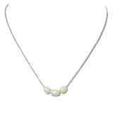 Delicate Triple Baroque Pearl Necklace