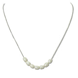 Delicate Baroque Pearl Necklace - view 2