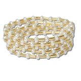 Pearl Beaded Multi Layered Stretch Bracelet