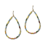Bohemain Beaded Teardrop Dangle Earrings