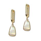 Geometric MOP Shell Drop Earrings