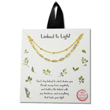 Linked to Light Dainty Layered Necklace