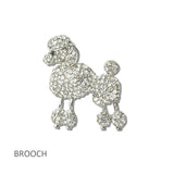 Sparkling Pave Poodle Brooch PIN