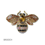 Crystal Bumble BEE Brooch PIN
