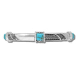 Western Turquosie Accent Filigree Stretch Bracelet