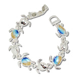 Enameled SEA Turtle Magnetic Closure Bracelet - view 2