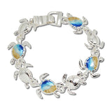 Enameled SEA Turtle Magnetic Closure Bracelet