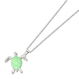Green SEA Turtle Pendant Necklace - view 2