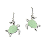 Green SEA Turtle Drop Earrings