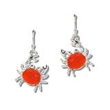 RED Ocean Crab Drop Earrings