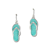 Mint Flip Flop Drop Earrings