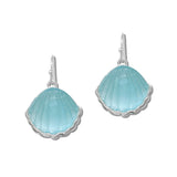 Mint Seashell Drop Earrings - view 2