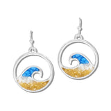 Sand Ocean Wave Drop Earrings