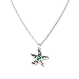 Abalone Shell Starfish Pendant Necklace