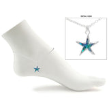 Abalone Shell Starfish Charm Anklet