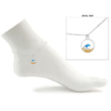 Sand Ocean Wave Charm Anklet