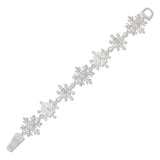 Christmas Snowflake Magnetic Closure Bracelet