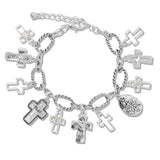 Faith Cross Inspiration Charm Bracelet - view 2