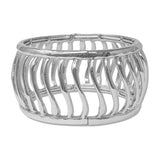 Hammered Wavy Cage Stretch Bracelet - view 2