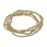CCB Multi Layered Beaded Stretch Bracelet - view 2