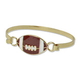 Gameday Enamel Football Hook Bangle Bracelet - view 2