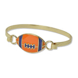 Gameday Enamel Football Hook Bangle Bracelet - view 3