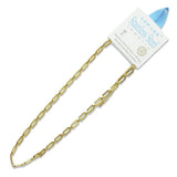 112571, STAINLESS STEEL RECTANGULAR LINK CHAIN NECKLACE