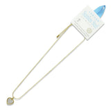 112591, STAINLESS STEEL MOP HEART PENDANT NECKLACE