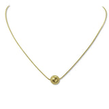 112592, STAINLESS STEEL BALL PENDANT NECKLACE