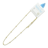 112594, STAINLESS STEEL BEADED SNAKE CHAIN NECKLACE