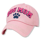 112599, DOG MOM PAW WASHED BASEBALL CAP