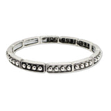 112620, WESTERN BALL TEXTURED SLIM STRETCH BRACELET