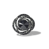 112818, CRYSTAL RHINESTONE SWIRL STRETCH RING