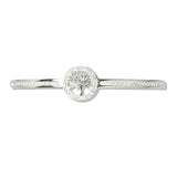 112836, STAINLESS STEEL TREE OF LIFE HINGED BANGLE BRACELET