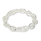 112866, OVAL TWISTED ROPE STRETCH BRACELET