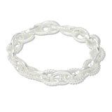 112866, OVAL TWISTED ROPE STRETCH BRACELET