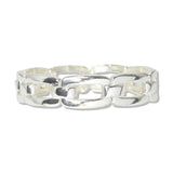 112867, RECTANGULAR CHAIN LINK STRETCH BRACELET