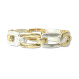 112867, RECTANGULAR CHAIN LINK STRETCH BRACELET