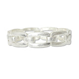 112867, RECTANGULAR CHAIN LINK STRETCH BRACELET