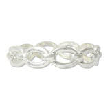112869, GEOMETRIC OVAL LINK STRETCH BRACELET