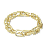 112871, GEOMETRIC PAPERCLIP LINK STRETCH BRACELET
