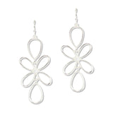 112897, OPENWORK FLORAL WIRE DANGLE EARRINGS