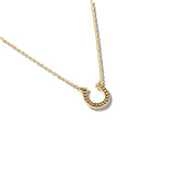 113066, FORTUNE FAVORS YOU HORSESHOE PENDANT NECKLACE