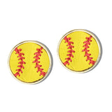 113091, GAMEDAY SPORTS BALL STUD EARRINGS