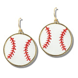 113092, GAMEDAY SPORTS BALL DANGLE EARRINGS