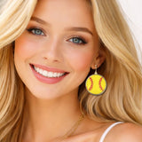 113092, GAMEDAY SPORTS BALL DANGLE EARRINGS