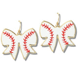 113093, GAMEDAY SPORTS BOW DANGLE ARRINGS